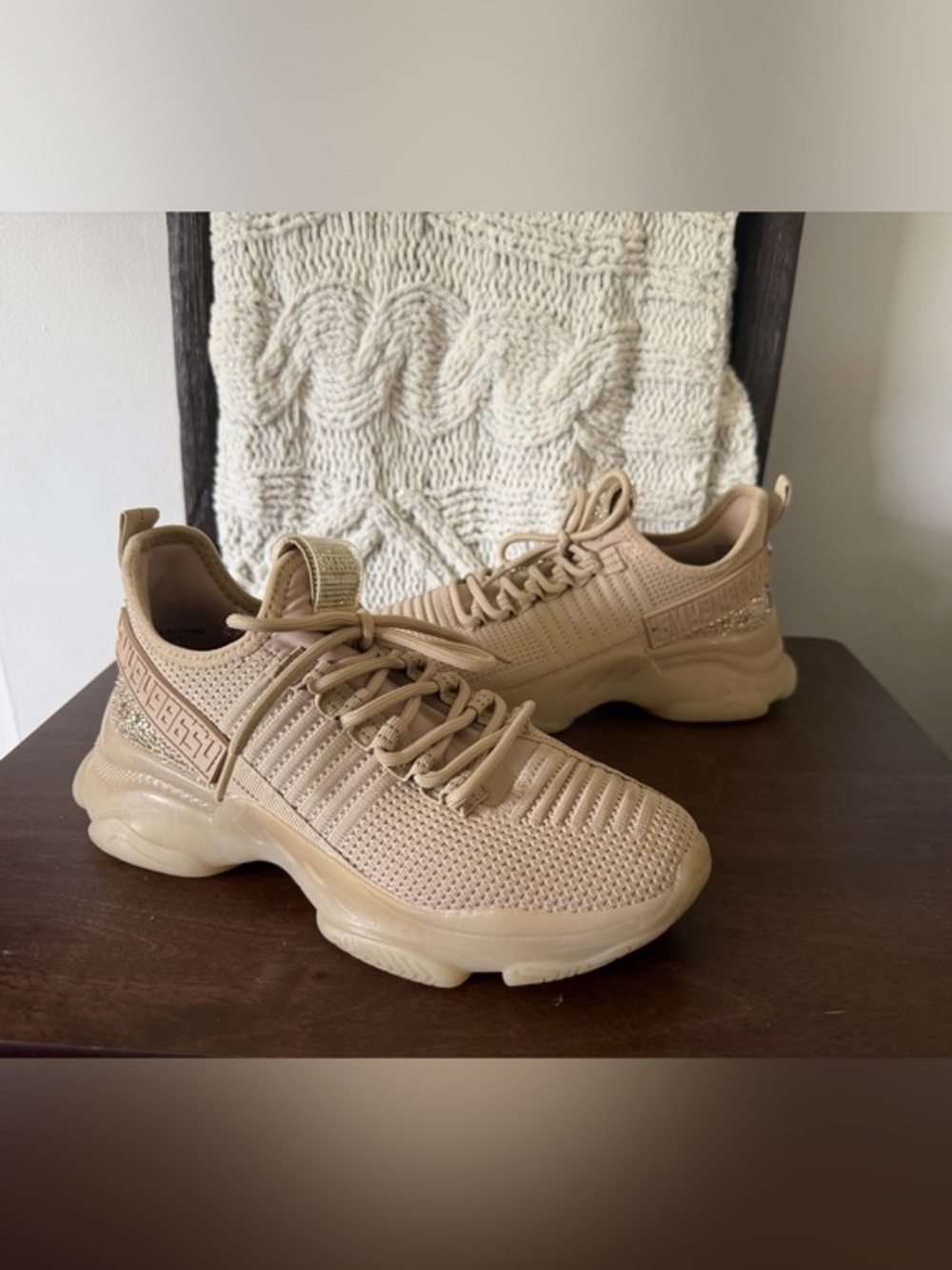 Steve Madden Maxima Blush Sparkle Sneakers